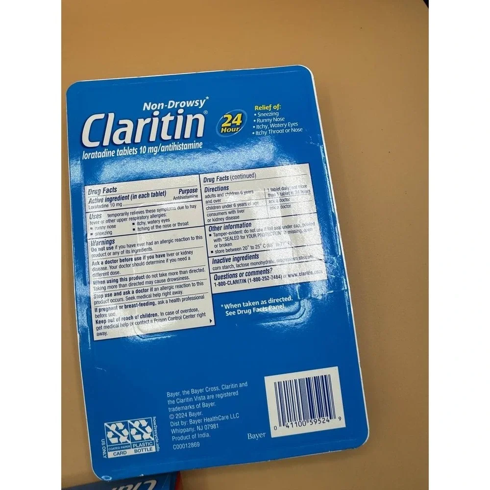 Claritin 24hr‎ Non-drowsy Allergy Tablets Loratadine 10mg 115+45 Tablets Set NEW